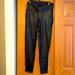 Faux leather leggings